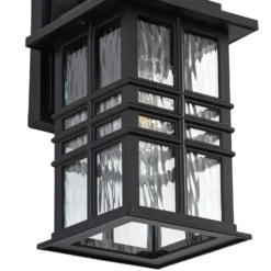 Lindby Außenwandleuchte Eliosa, schwarz, 30 cm, E27, Laterne
