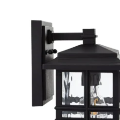 Lindby Außenwandleuchte Eliosa, schwarz, 30 cm, E27, Laterne