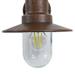 Lindby Außenwandleuchte Eloretta, rostfarben, Stahl