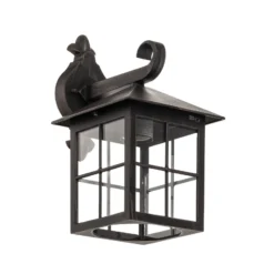 Lindby Außenwandleuchte Ida, rostfarben, Laterne, 34 cm, E27
