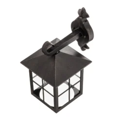 Lindby Außenwandleuchte Ida, rostfarben, Laterne, 34 cm, E27