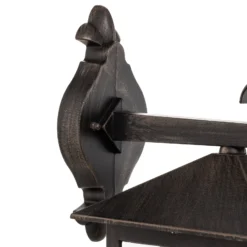 Lindby Außenwandleuchte Ida, rostfarben, Laterne, 34 cm, E27