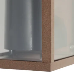 Lindby Außenwandleuchte Robigus, rostfarben, Aluminium