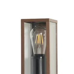 Lindby Außenwandleuchte Robigus, rostfarben, Aluminium