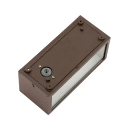 Lindby Außenwandleuchte Robigus, rostfarben, Aluminium