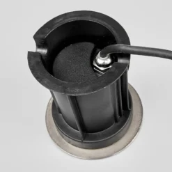 Lindby Bodeneinbauleuchte Insa, Ø11cm, Edelstahl, GU10, IP67