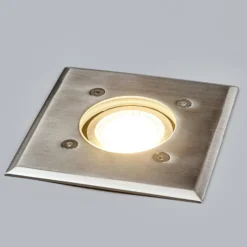 Lindby Bodeneinbauleuchte Insa, 11 x 11 cm, GU10, IP67