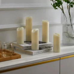 Lindby Candora LED-Kerze 5er-Set Fernbedienung