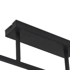 Lindby Deckenlampe Biscala, 5flg., schwarz/opal