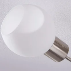 Lindby Deckenlampe Ciala, 3-flammig, nickelfarben, Glas, E14