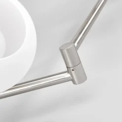 Lindby Deckenlampe Elaina, 180 cm, 6-flg., nickel, Glas, E14