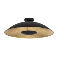 Lindby Deckenlampe Emilienne, schwarz/gold, Metall, Ø 60 cm