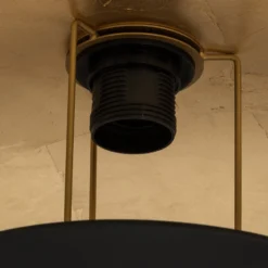 Lindby Deckenlampe Emilienne, schwarz/gold, Metall, Ø 60 cm