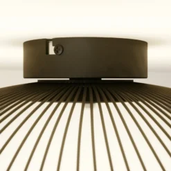 Lindby Deckenlampe Fabronia, schwarz/weiß, Glas, Kugel, E27