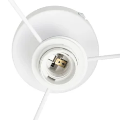 Lindby Deckenleuchte Aralena, weiß, Metall, Ø 26 cm