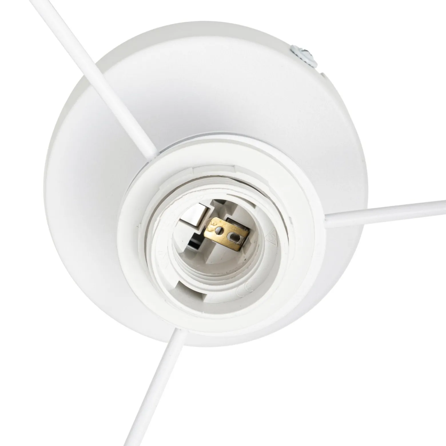 Lindby Deckenleuchte Aralena, weiß, Metall, Ø 26 cm