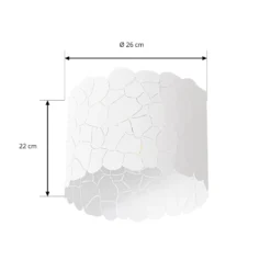 Lindby Deckenleuchte Aralena, weiß, Metall, Ø 26 cm