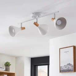 Lindby Deckenleuchte Arina, 53 cm, weiß, 3-flammig, E14