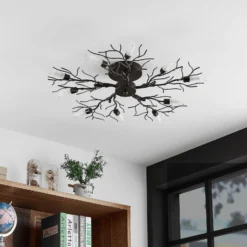 Lindby Deckenleuchte Bigna, Ø 68 cm, 10-flammig, Metall, G9