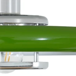 Lindby Deckenleuchte Branford, Retro, Ø 35 cm, grün, Metall