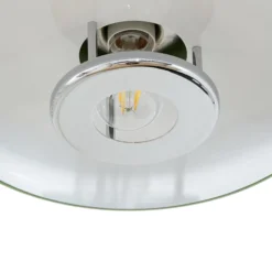 Lindby Deckenleuchte Branford, Retro, Ø 35 cm, grün, Metall