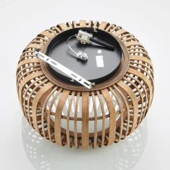 Lindby Deckenleuchte Canyana, natur, Rattan, Ø 40 cm