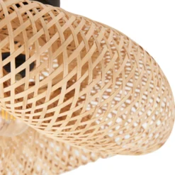 Lindby Deckenleuchte Eleane, Bambus, natur, Ø 50 cm