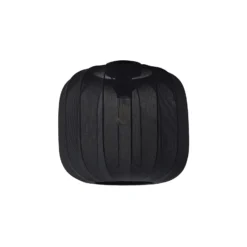 Lindby Deckenleuchte Helin, schwarz, Stoff, Ø 35 cm