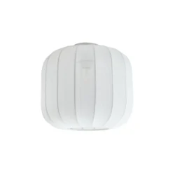 Lindby Deckenleuchte Helin, weiß, Stoff, Ø 35 cm