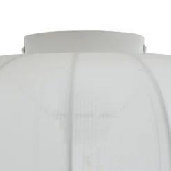 Lindby Deckenleuchte Helin, weiß, Stoff, Ø 35 cm