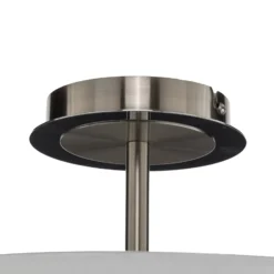 Lindby Deckenleuchte Josia, weiß, Stoff, Ø 47 cm, E27