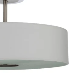 Lindby Deckenleuchte Josia, weiß, Stoff, Ø 47 cm, E27