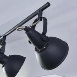 Lindby Deckenleuchte Julin, 85 cm, 4-flammig, schwarz-gold