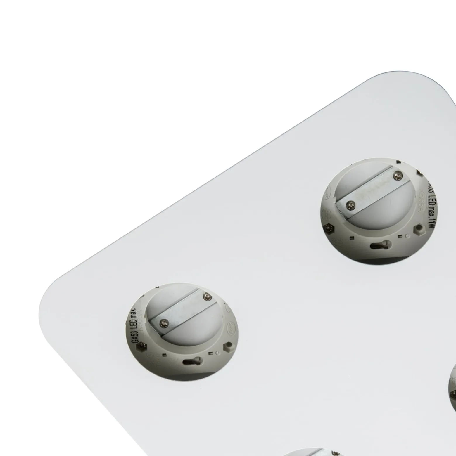 Lindby Deckenleuchte Jyla, weiß matt, 25 x 25 cm, 4-flammig