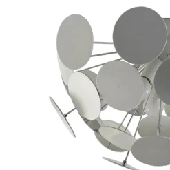Lindby Deckenleuchte Kinan, Ø 54 cm, weiß, Metall, E14