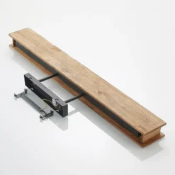 Lindby Deckenleuchte Malwin, GU10, 100 cm lang, 6-flg., Holz