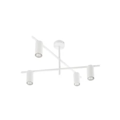 Lindby Deckenleuchte Marilou, weiß, 4-flammig, Ø 70 cm