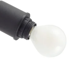 Lindby Deckenleuchte Netty, 1-flammig, grau, Glas
