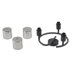 Lindby Deckenleuchte Netty, grau, 3-flammig, Glas