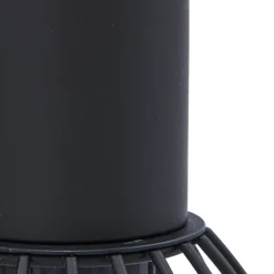 Lindby Deckenleuchte Piena, schwarz, 1-flg., Metall, Ø 9,3cm
