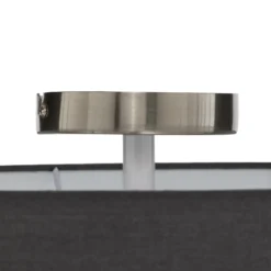 Lindby Deckenleuchte Sebatin, Ø 50 cm, grau, Stoff, E27