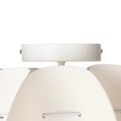 Lindby Deckenleuchte Winslow, cremeweiß, Ø 50 cm, E27