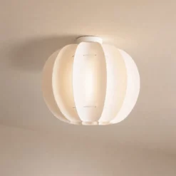 Lindby Deckenleuchte Winslow, cremeweiß, Ø 50 cm, E27