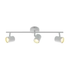 Lindby Deckenspot Jorell, weiß, 55 cm, 3-flg., Metall, GU10
