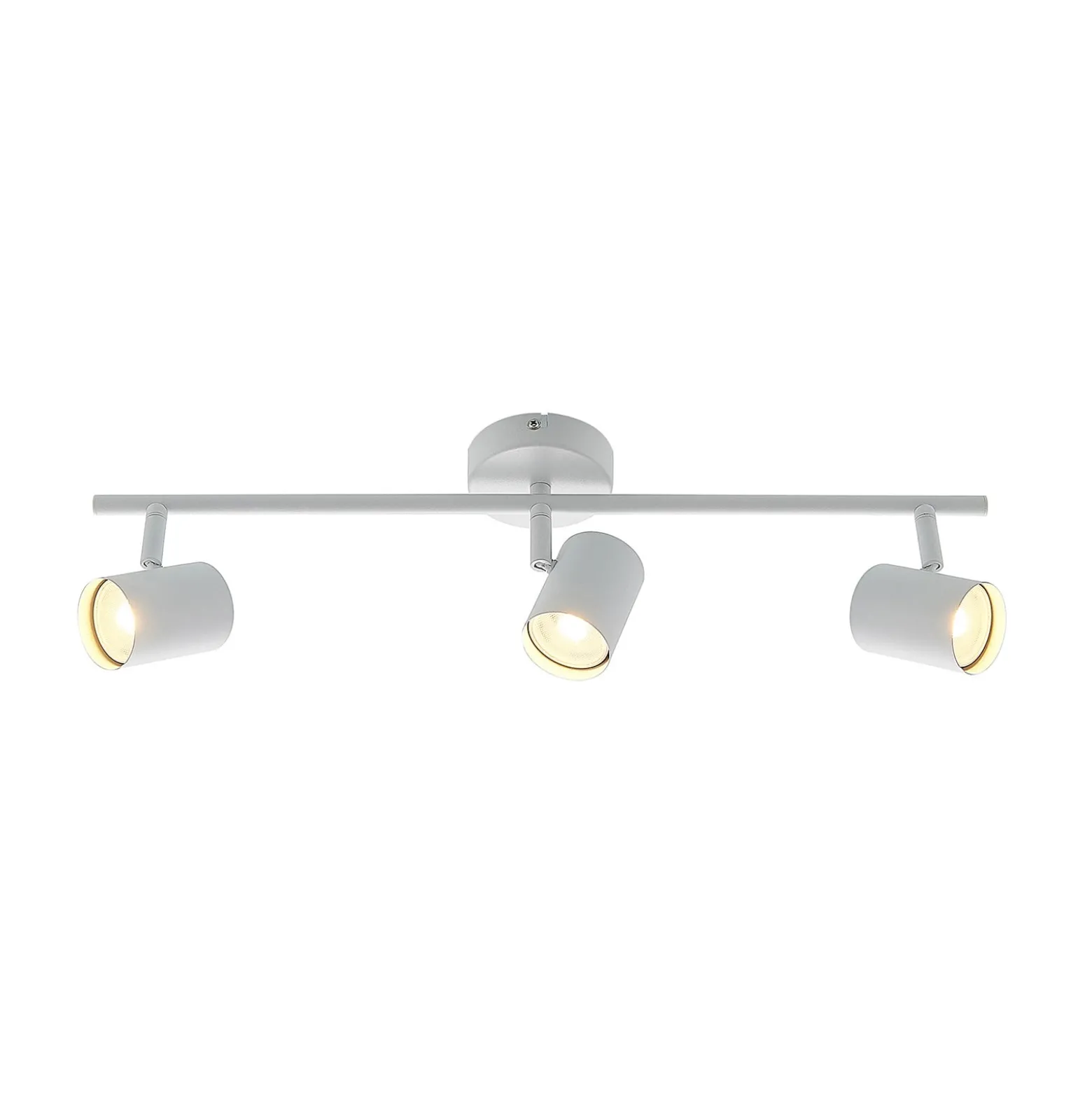 Lindby Deckenspot Jorell, weiß, 55 cm, 3-flg., Metall, GU10