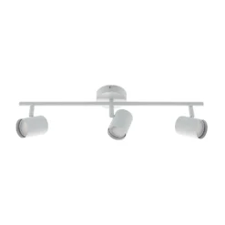 Lindby Deckenspot Jorell, weiß, 55 cm, 3-flg., Metall, GU10