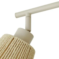 Lindby Deckenstrahler Anuva, 72 cm, 3-flammig, beige, Papier