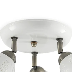 Lindby Deckenstrahler Efgenia, Ø 40 cm, 3-flg., Keramik, E14
