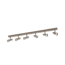 Lindby Deckenstrahler Iluna, 6-flg., kaffeebraun, GU10
