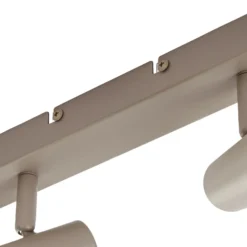 Lindby Deckenstrahler Iluna, 6-flg., kaffeebraun, GU10